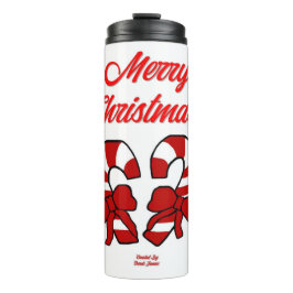 Weihnachtscreme-Canes Thermal Tumbler Thermosbecher