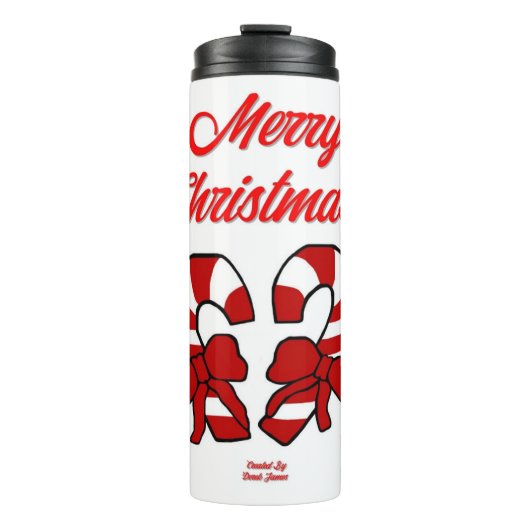 Weihnachtscreme-Canes Thermal Tumbler Thermosbecher (Vorderseite)