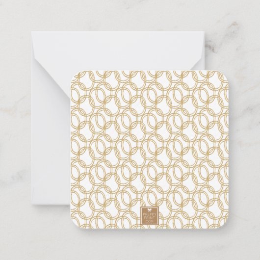 Weihnachtscreme Champagne Bar Kartonschließung Mitteilungskarte (Rückseite)