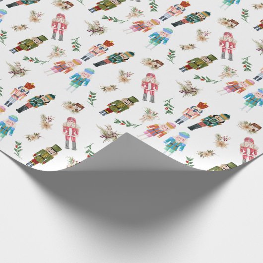 Weihnachtscreme-Collage Geschenkpapier (Ecke)