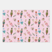 Weihnachtscreme-Collage Geschenkpapier Set (Vorderseite)