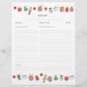 Weihnachtscreme-Cookies Beilage (Vorderseite)