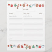 Weihnachtscreme-Cookies Beilage (Rückseite)