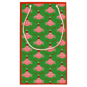 Weihnachtscreme Custom Gift Bag Kleine Geschenktüte (Rückseite)