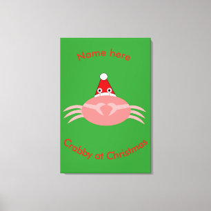 Weihnachtscreme Custom Print Leinwanddruck