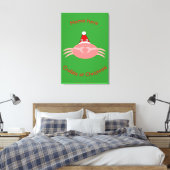 Weihnachtscreme Custom Print Leinwanddruck (Insitu (Schlafzimmer))