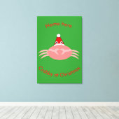 Weihnachtscreme Custom Print Leinwanddruck (Insitu (Holzboden))