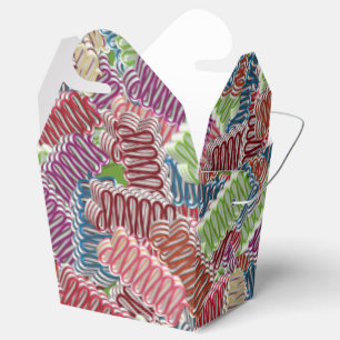 Weihnachtscreme-FARBE, "Take Out Style" Geschenkschachtel