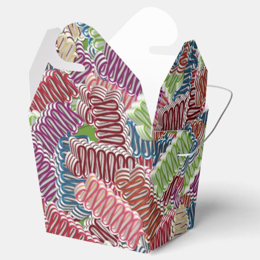 Weihnachtscreme-FARBE, "Take Out Style" Geschenkschachtel (Geöffnet)