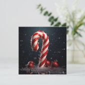 Weihnachtscreme Feiertagskarte (Stehend Vorderseite)