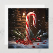 Weihnachtscreme Feiertagskarte (Vorne/Hinten)