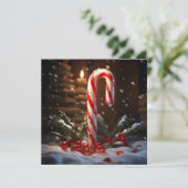 Weihnachtscreme Feiertagskarte (Stehend Vorderseite)