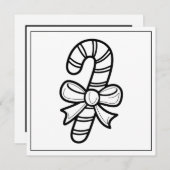 Weihnachtscreme Feiertagskarte (Vorne/Hinten)