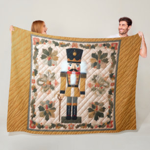 Weihnachtscreme Fleece Blanket Gold