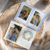 Weihnachtscreme-Foto Feiertagskarte