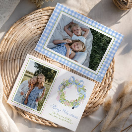 Weihnachtscreme-Foto Feiertagskarte