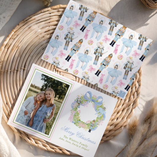 Weihnachtscreme-Foto Feiertagskarte