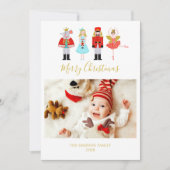 Weihnachtscreme-Foto Feiertagskarte (Vorderseite)