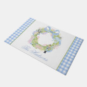 Weihnachtscreme-Foto Fußmatte (Schrägansicht)