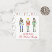 Weihnachtscreme für Wasserfarben - Geschenkverpack Mitteilungskarte (Vorderseite/Rückseite Beispiel)