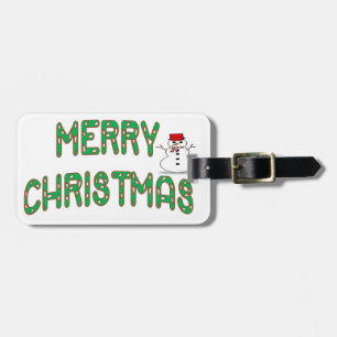 Weihnachtscreme Gepäckanhänger