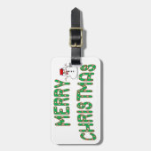 Weihnachtscreme Gepäckanhänger (Vorderseite vertikal)