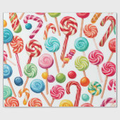 Weihnachtscreme Geschenkpapier (Flach)