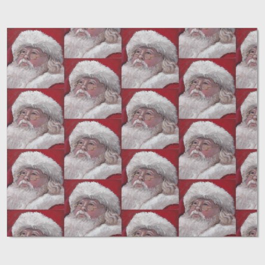 Weihnachtscreme Geschenkpapier (Flach)