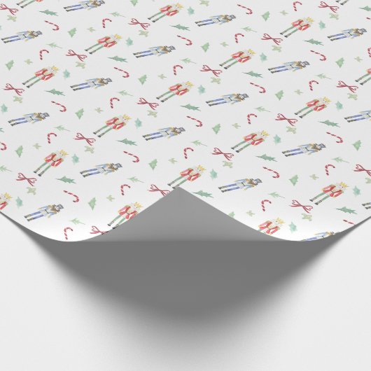 Weihnachtscreme Geschenkpapier (Ecke)