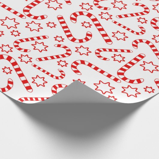 Weihnachtscreme Geschenkpapier (Ecke)