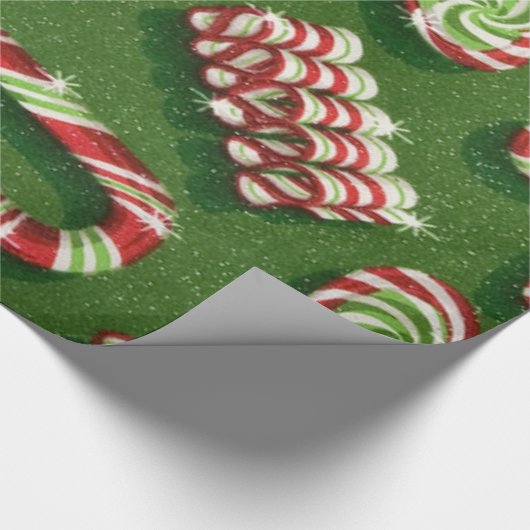 Weihnachtscreme Geschenkpapier (Ecke)