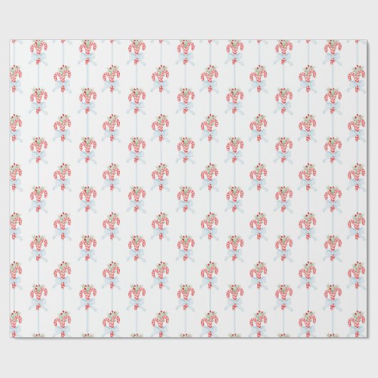 Weihnachtscreme Geschenkpapier (Flach)