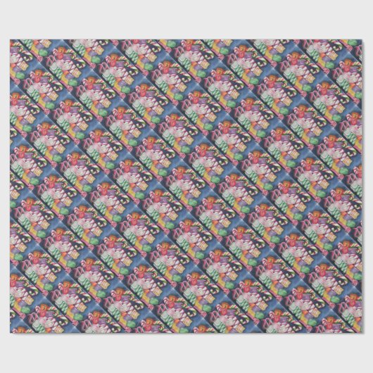 Weihnachtscreme Geschenkpapier (Flach)