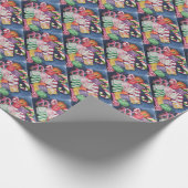 Weihnachtscreme Geschenkpapier (Ecke)