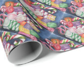 Weihnachtscreme Geschenkpapier (Rolleneckpunkt)