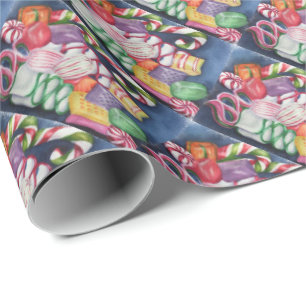 Weihnachtscreme Geschenkpapier