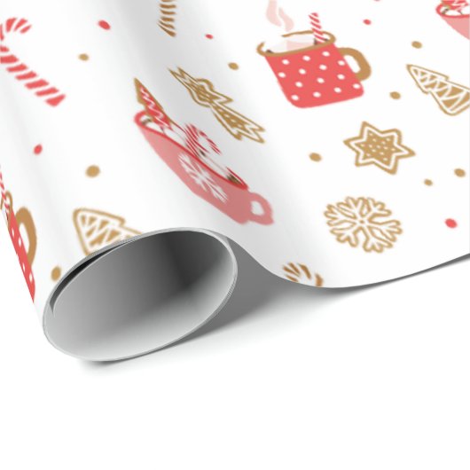 Weihnachtscreme Geschenkpapier (Rolleneckpunkt)
