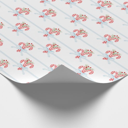 Weihnachtscreme Geschenkpapier (Ecke)