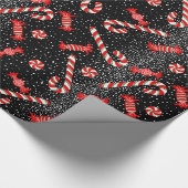 Weihnachtscreme Geschenkpapier (Ecke)