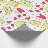 Weihnachtscreme Geschenkpapier (Ecke)