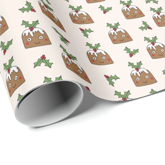 Weihnachtscreme Geschenkpapier (Rolleneckpunkt)