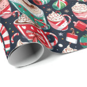 Weihnachtscreme Geschenkpapier (Rolleneckpunkt)