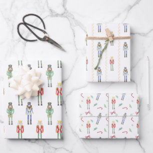 Weihnachtscreme Geschenkpapier Set