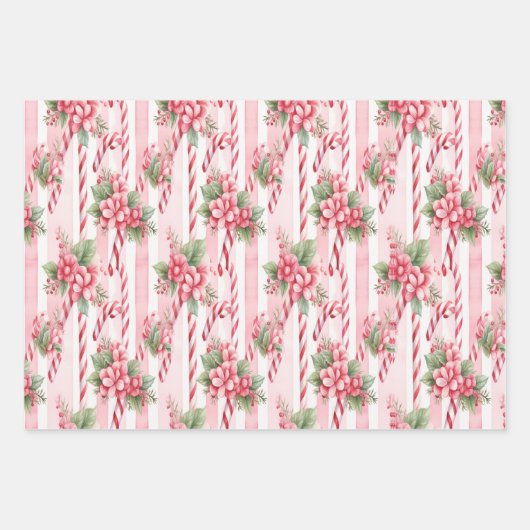 Weihnachtscreme Geschenkpapier Set (Vorderseite 3)