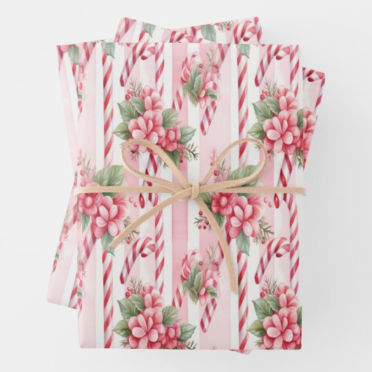 Weihnachtscreme Geschenkpapier Set (Beispiel)