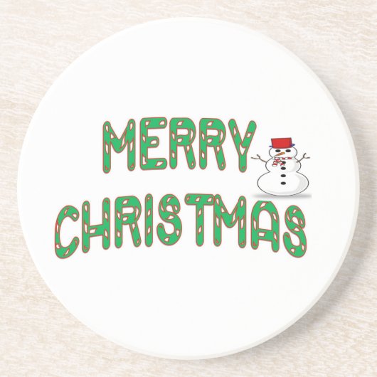 Weihnachtscreme Getränkeuntersetzer (Vorne)