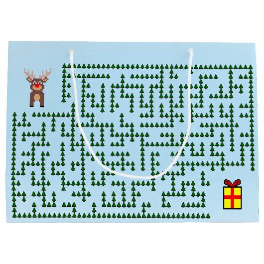 Weihnachtscreme Große Geschenktüte (Rückseite)