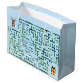 Weihnachtscreme Große Geschenktüte (Rückseite Schrägansicht)