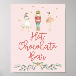 Weihnachtscreme Hot Chocolate Bar Pink Poster