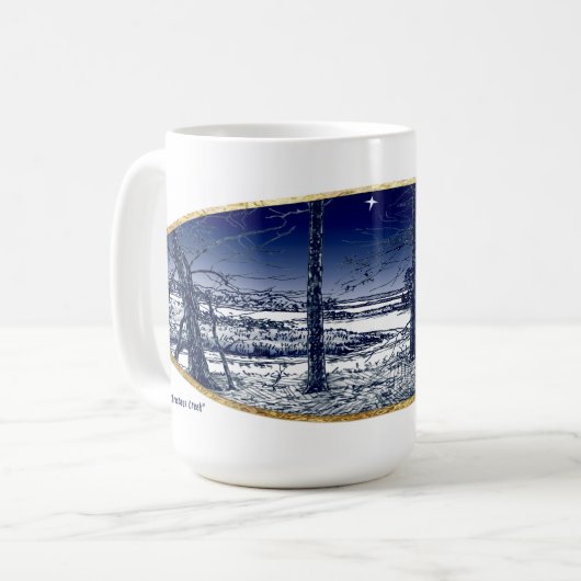 Weihnachtscreme II Weihnachtskarte Tasse (Vorderseite Links)